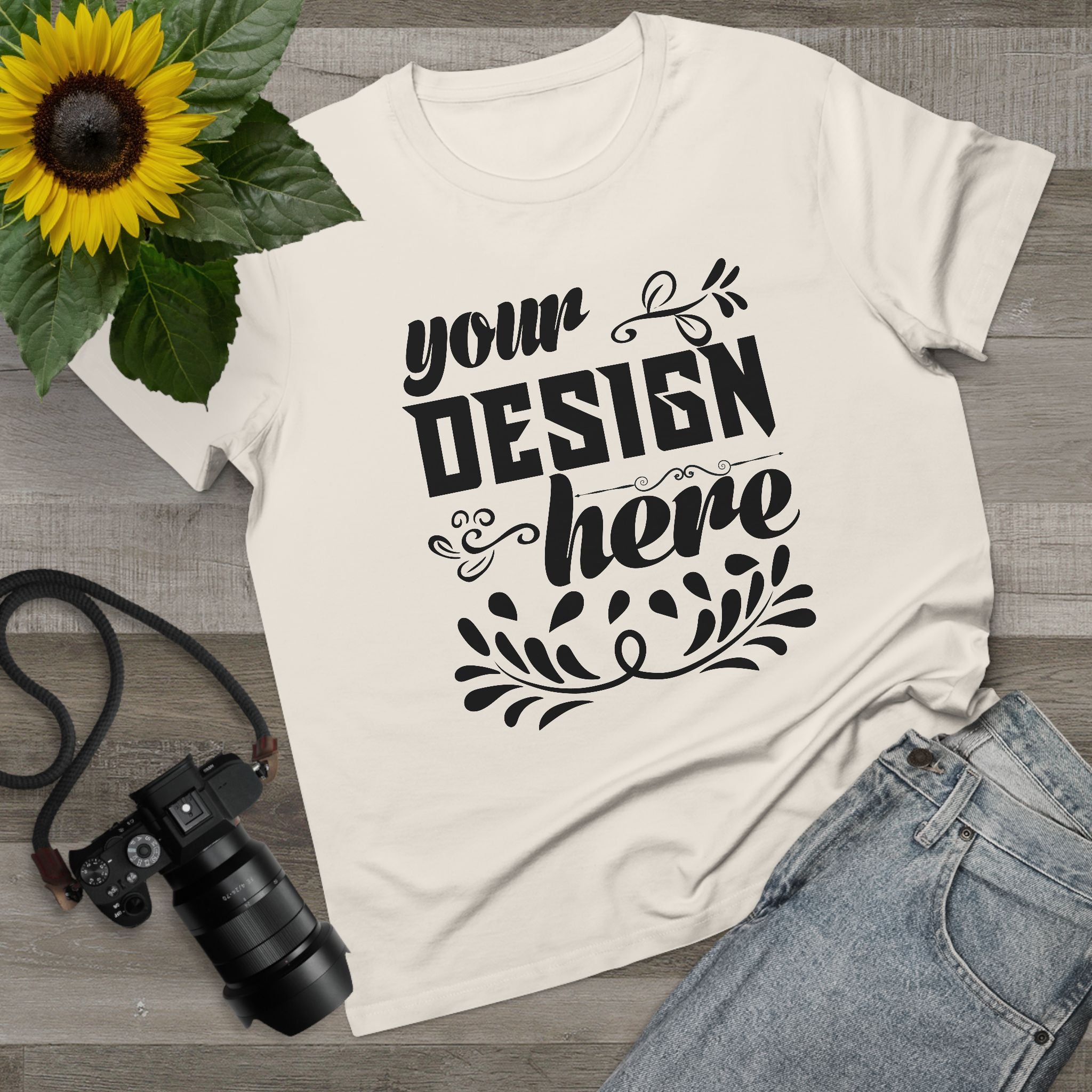 Customizable AS Colour 4001 Womens Maple Cotton T-Shirt