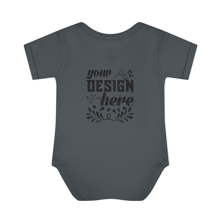 Customizable Infant Baby Rib Bodysuit Rabbit Skins 4400 Unisex