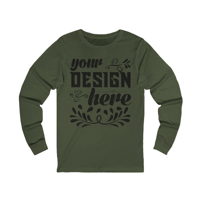 Customizable Bella+Canvas 3501 Unisex Jersey Long Sleeve Tee