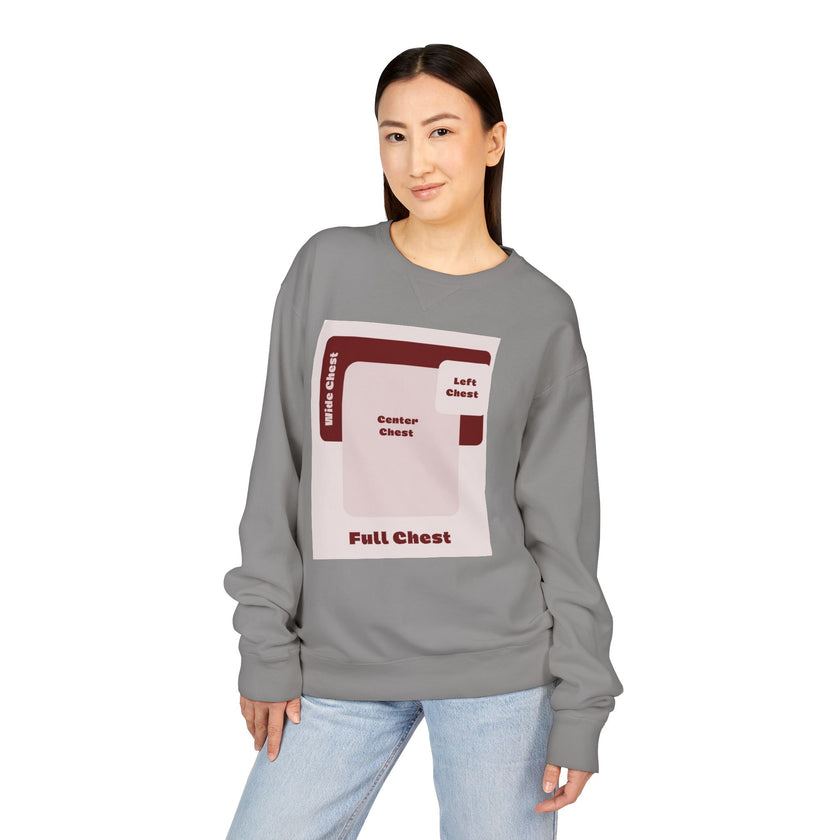 Customizable Hanes GDH400 Unisex Garment Dyed Crewneck Sweatshirt