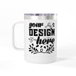 Customizable Polar Camel 15oz Stainless Steel Coffee Mug Tumbler Lid