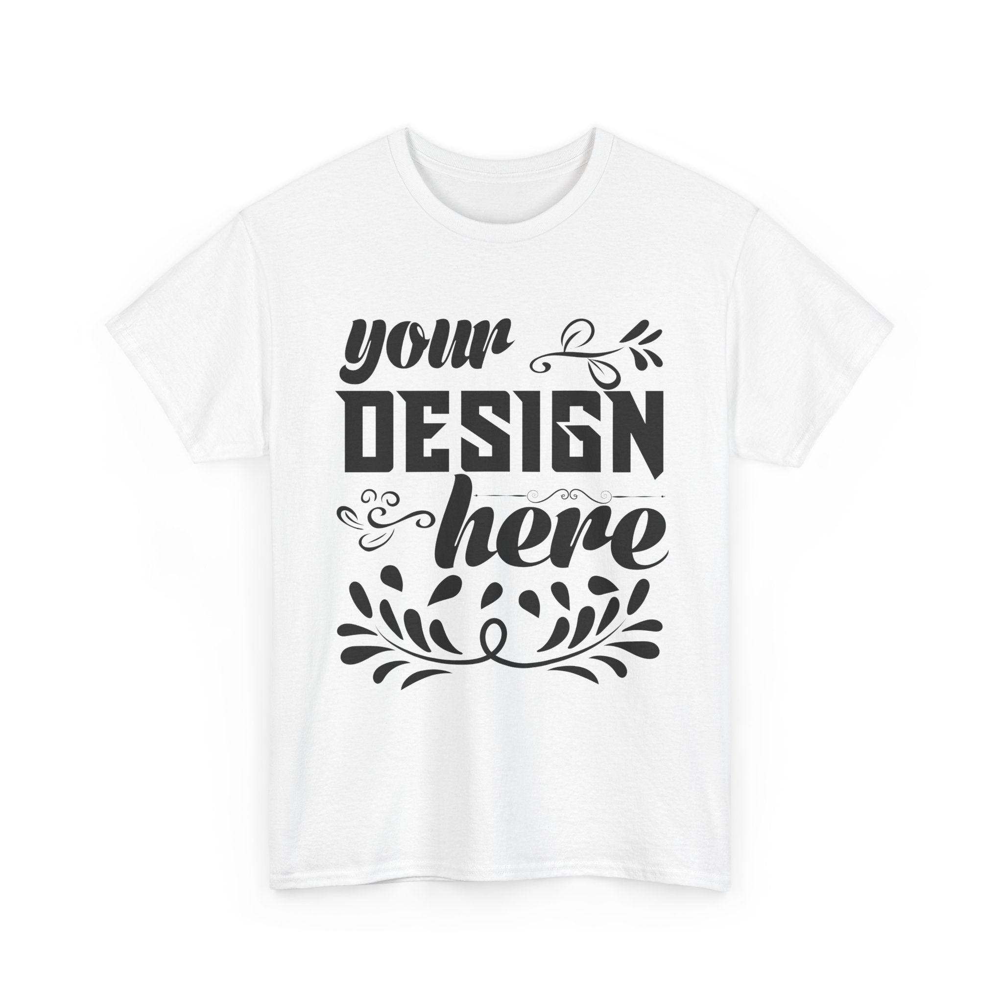 Customizable Gildan 5000 Unisex Heavy Cotton T-Shirt Classic Fit