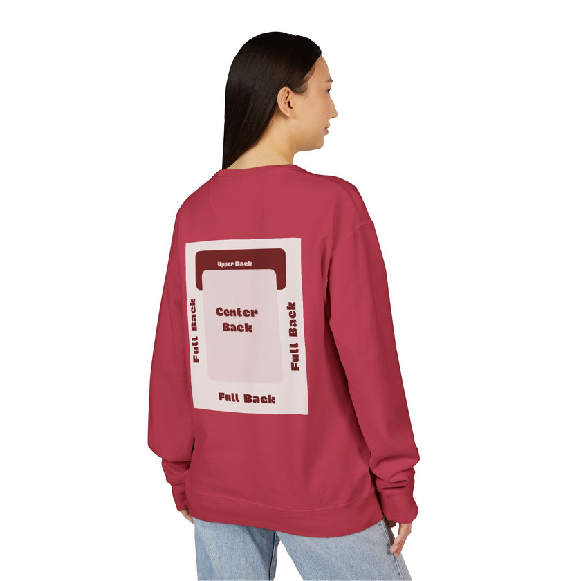 Customizable Hanes GDH400 Unisex Garment Dyed Crewneck Sweatshirt