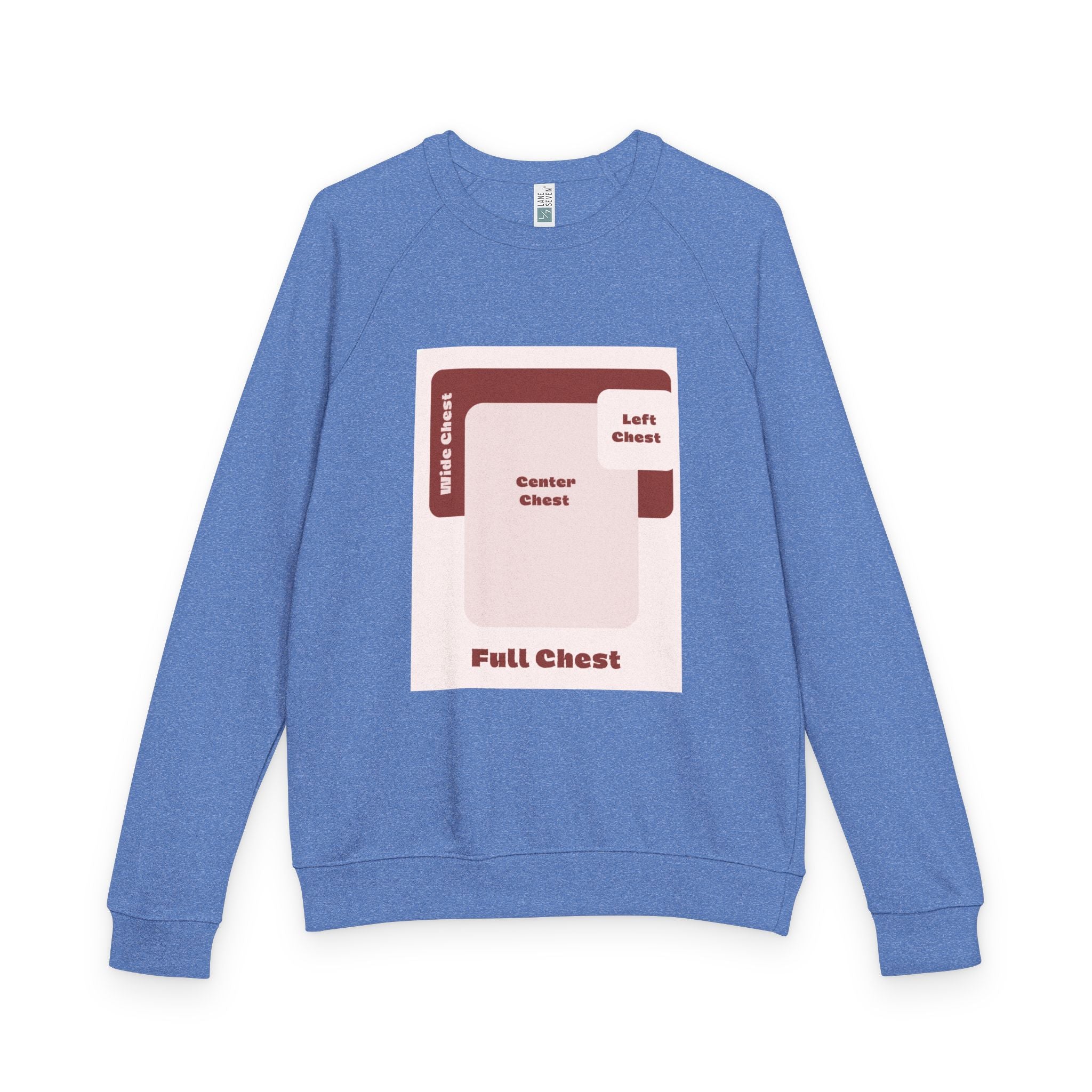 Customizable Lane Seven LS13004 Unisex French Terry Raglan Crewneck