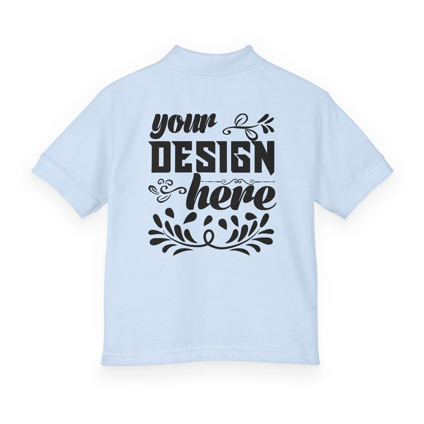 Customizable Gildan 8800B Youth DryBlend Jersey Polo Shirt