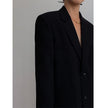 Nameria Women's Loose Fit Mid-Length Single Breasted Blazer