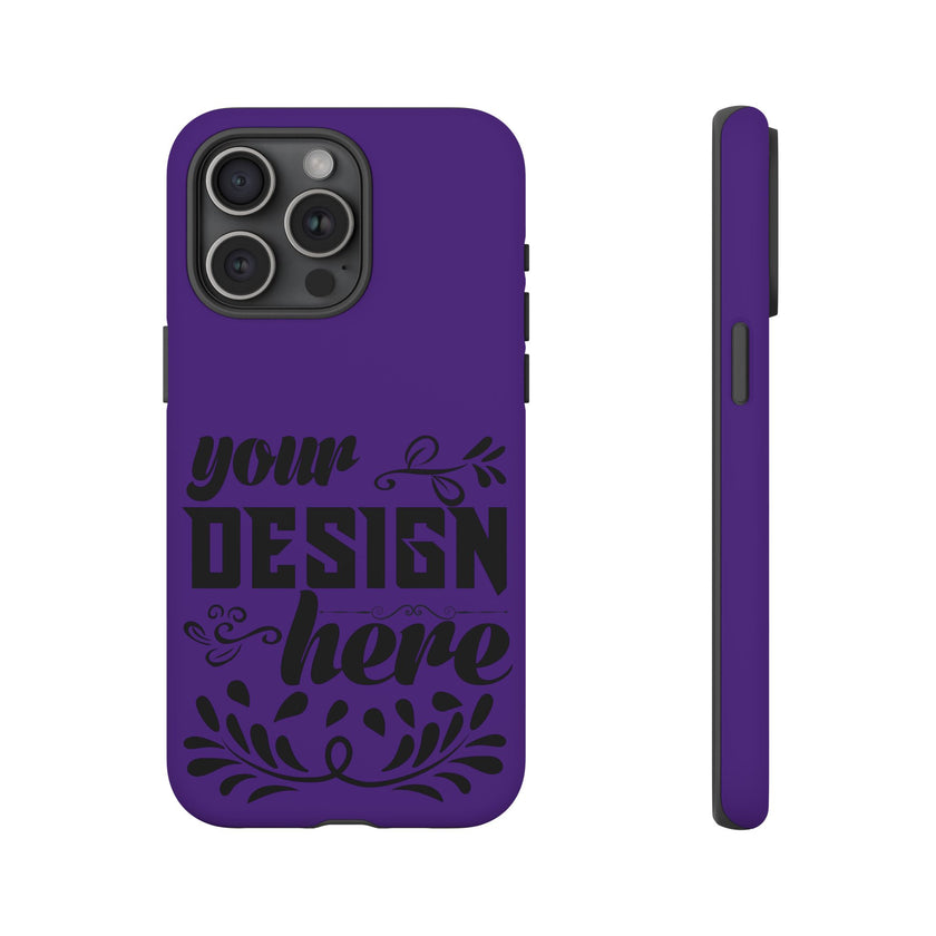 Customizable Tough Dual Layer Phone Case Polycarbonate TPU Liner Protective