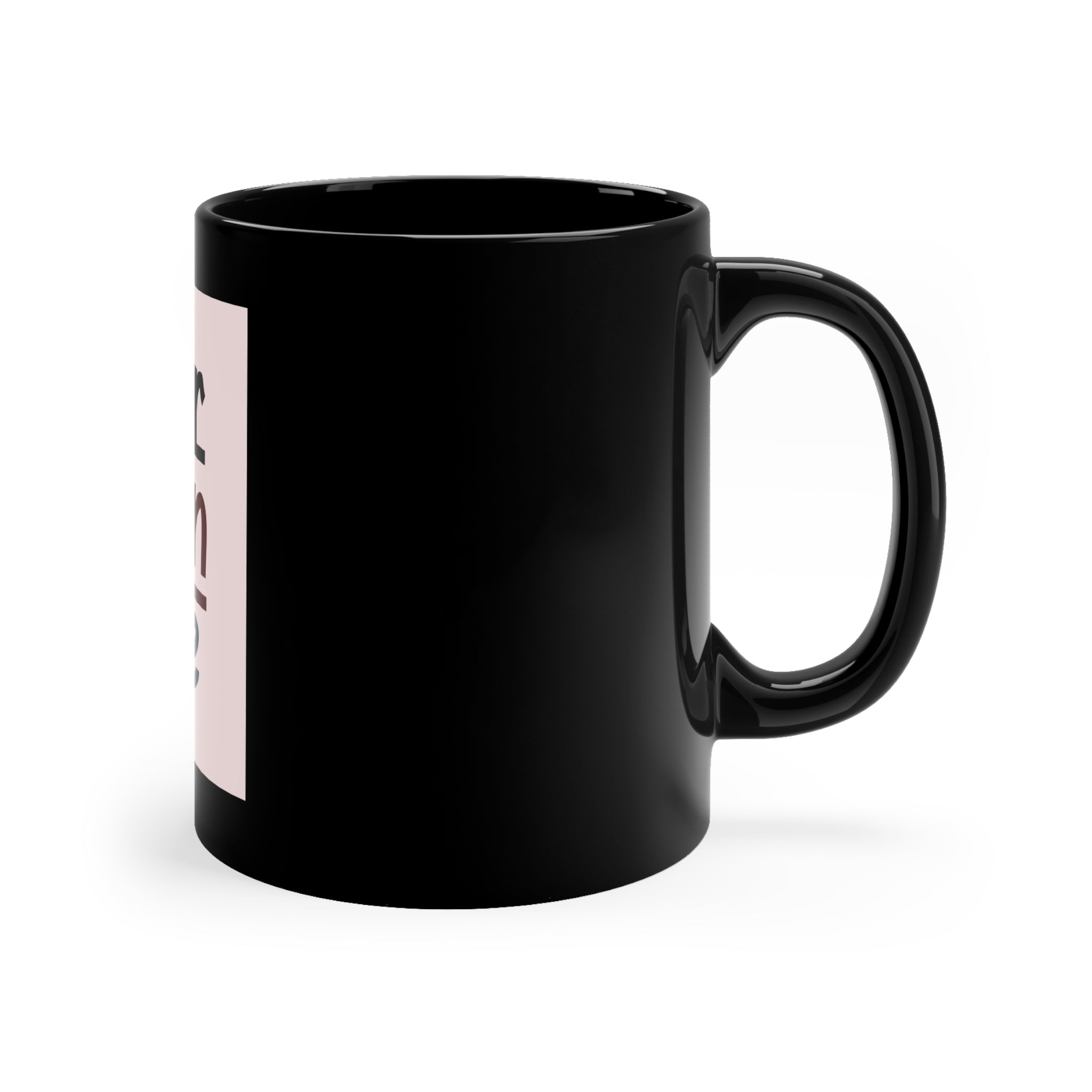 Customizable Black Ceramic Coffee Mug 11oz ORCA Coated Finish Daily Use