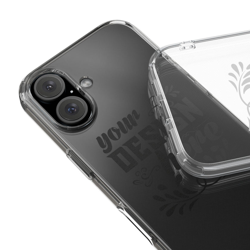 Customizable Clear Impact Resistant Phone Case With TPU Sides Wireless Ready