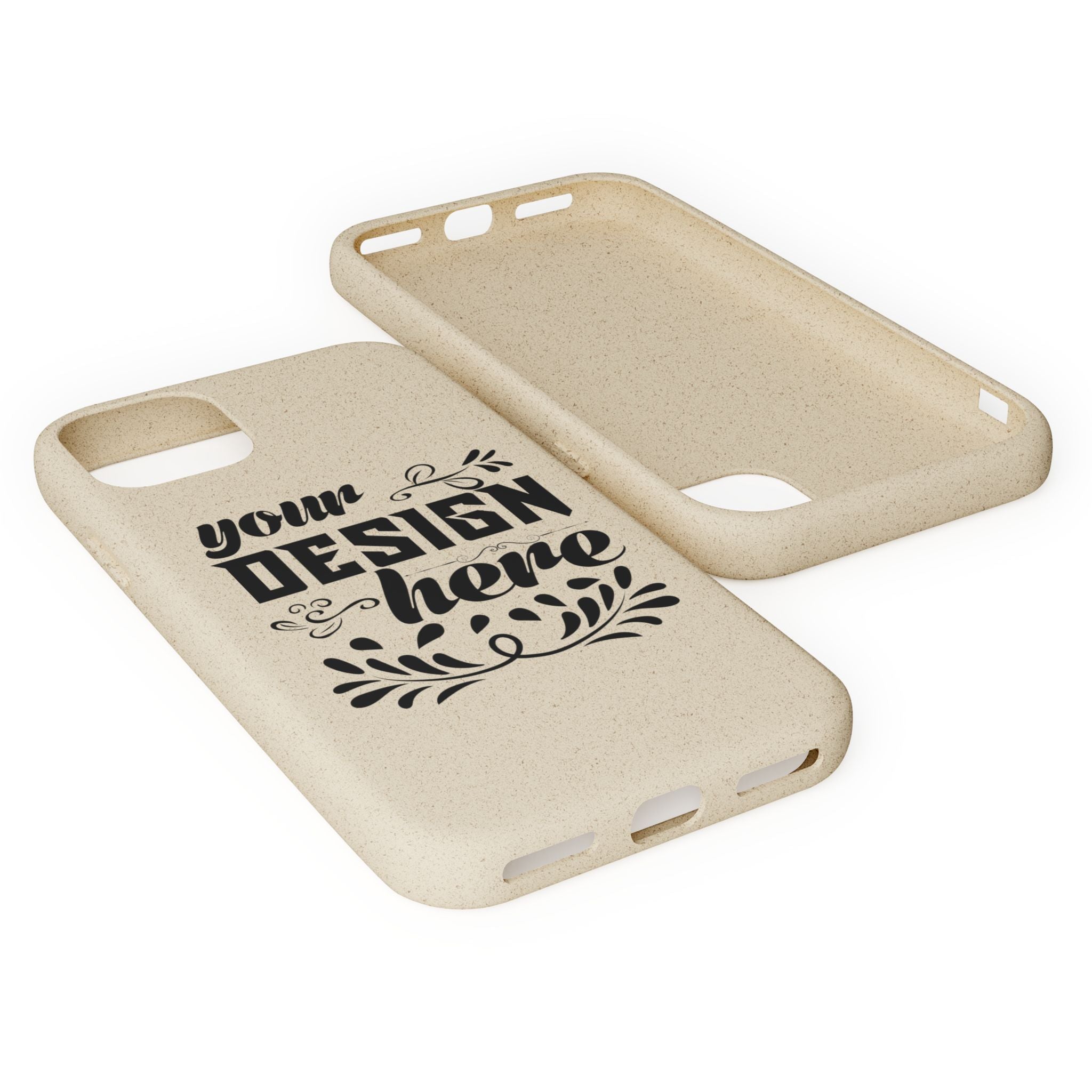 Customizable Biodegradable Phone Case Matte Finish Wireless Charging