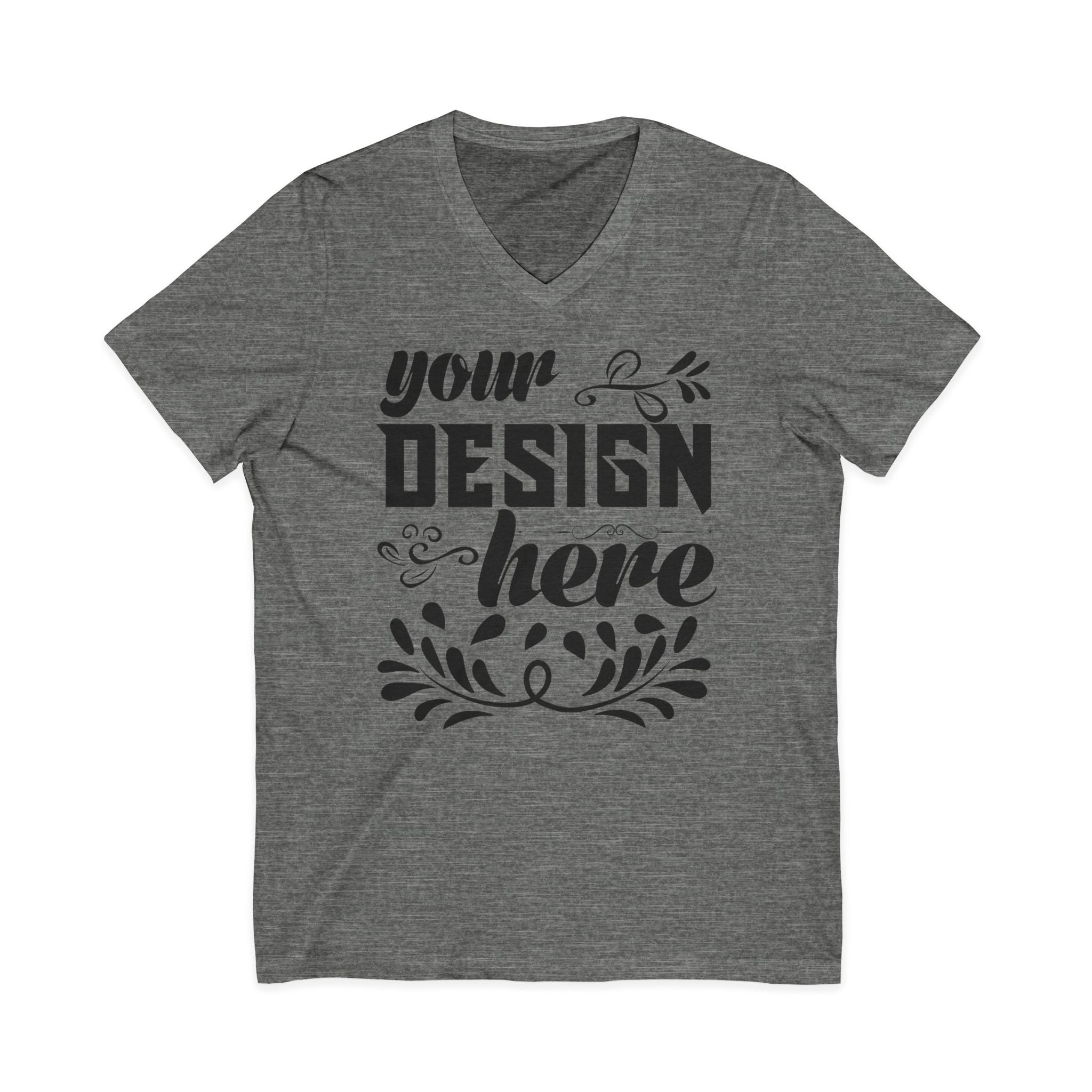 Customizable Bella+Canvas 3005 Unisex Jersey V-Neck Short Sleeve Tee