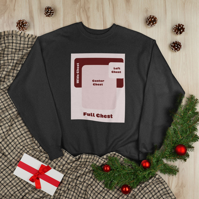 Customizable Unisex Hanes P160 EcoSmart Crewneck Sweatshirt Custom Print
