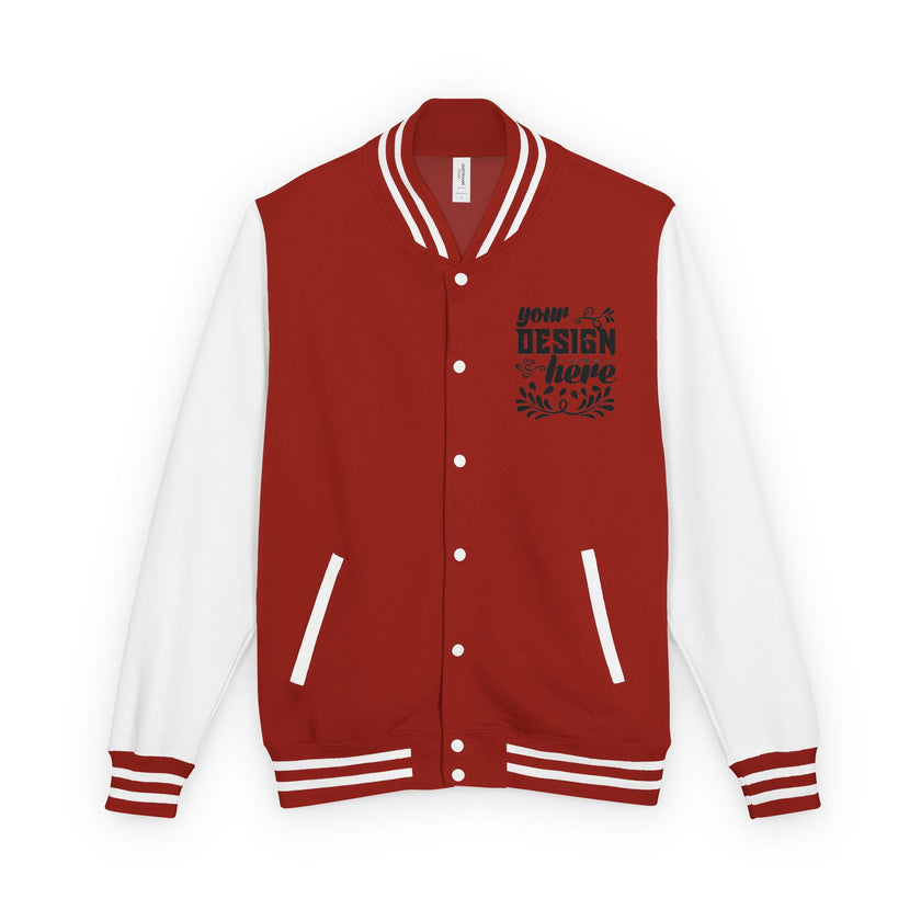Customizable AWDis JH043 Unisex Heavyweight Letterman Jacket