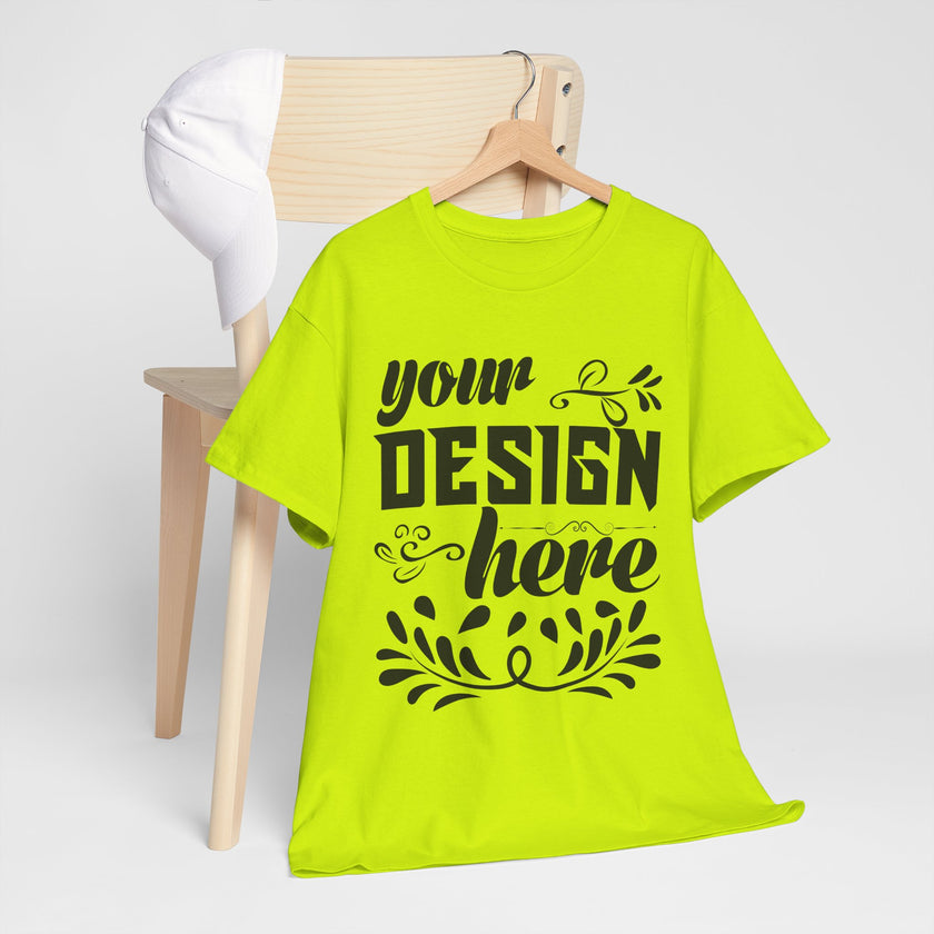 Customizable Gildan 5000 Unisex Heavy Cotton T-Shirt Classic Fit