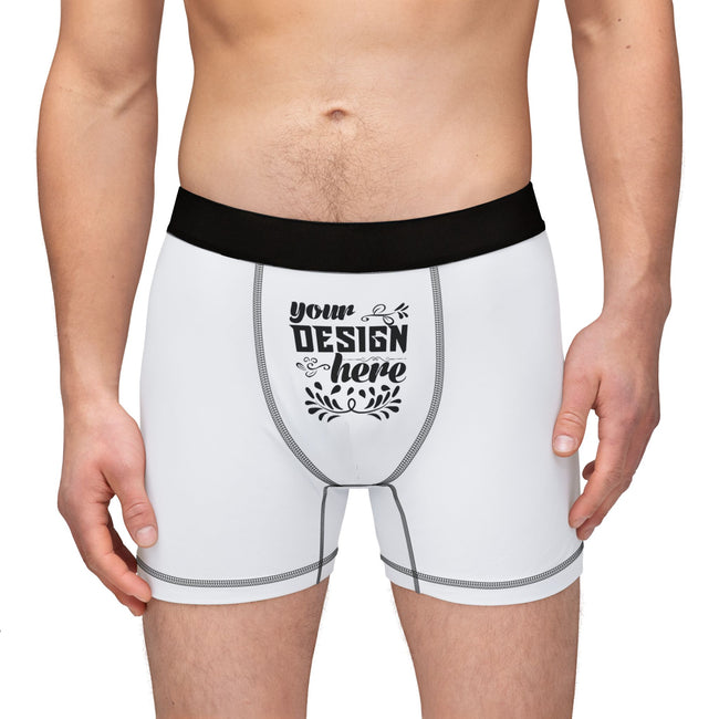 Customizable Mens Boxers All Over Print Stretch Polyester Blend