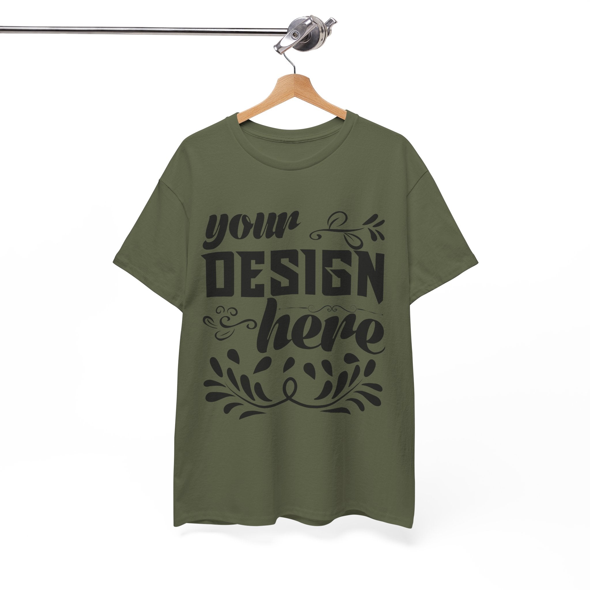 Customizable Gildan 5000 Unisex Heavy Cotton T-Shirt Classic Fit