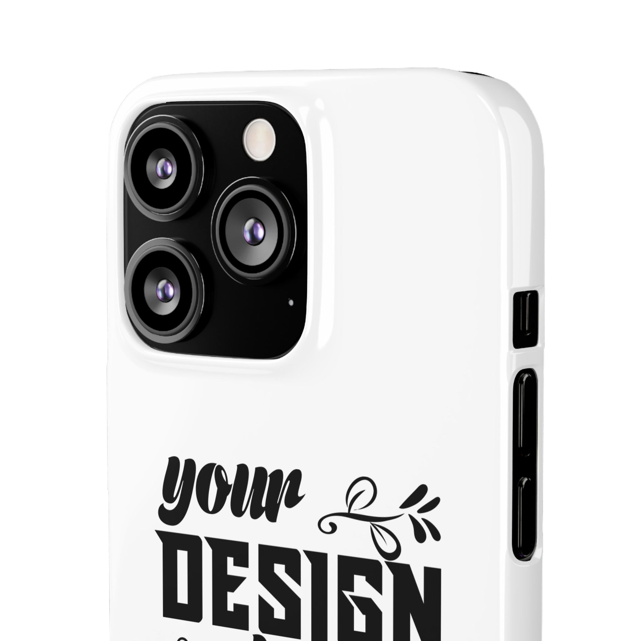 Customizable Snap Phone Case Slim Lightweight Polycarbonate Gloss Or Matte