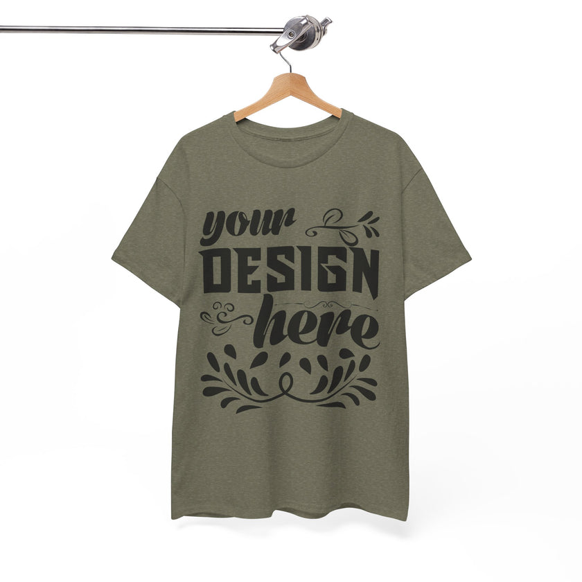 Customizable Gildan 5000 Unisex Heavy Cotton T-Shirt Classic Fit