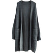 Nameria Womens Loose Fit Long Sleeve Knitted Cardigan Mid-length