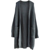 Nameria Womens Loose Fit Long Sleeve Knitted Cardigan Mid-length