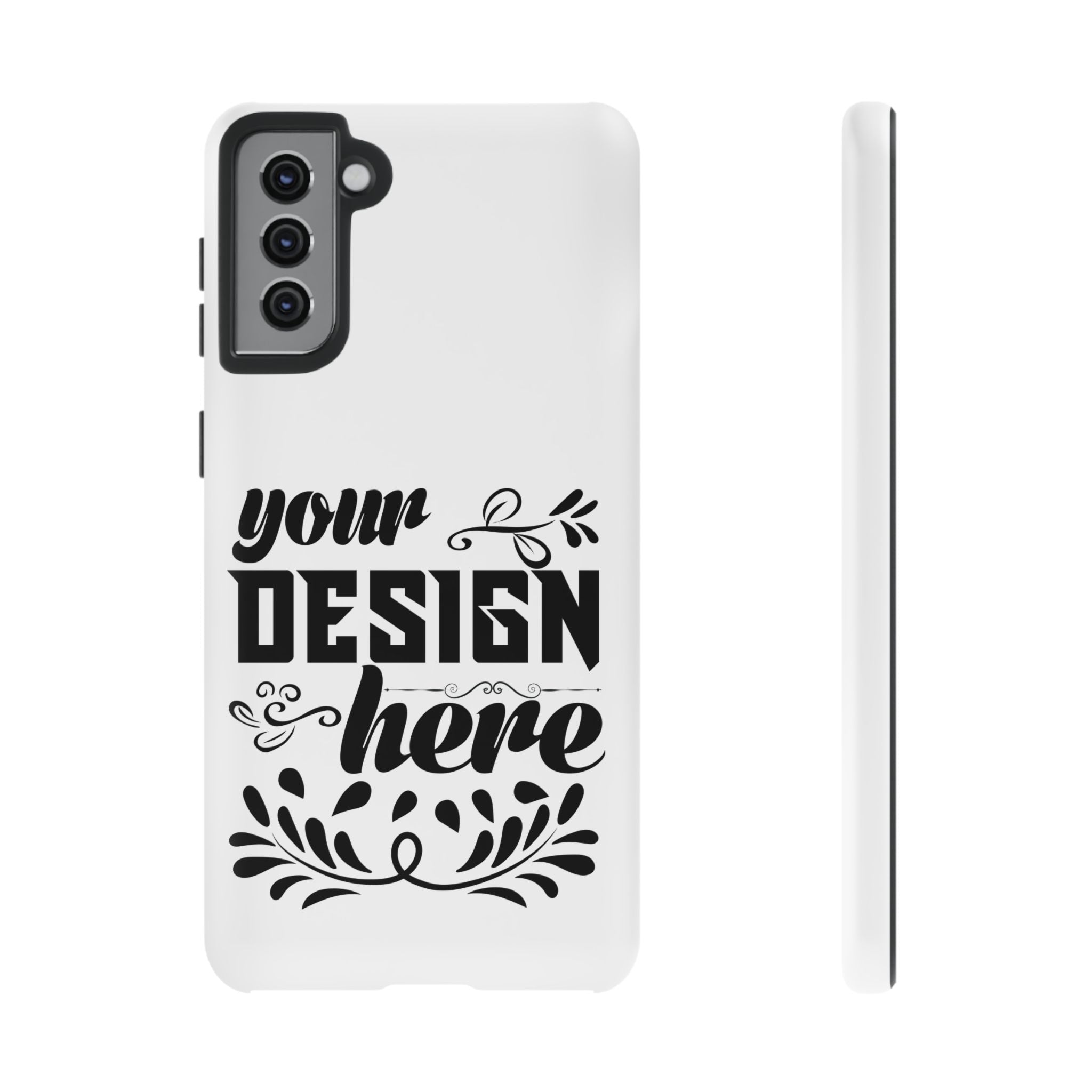 Customizable Tough Dual Layer Phone Case Polycarbonate TPU Liner Protective