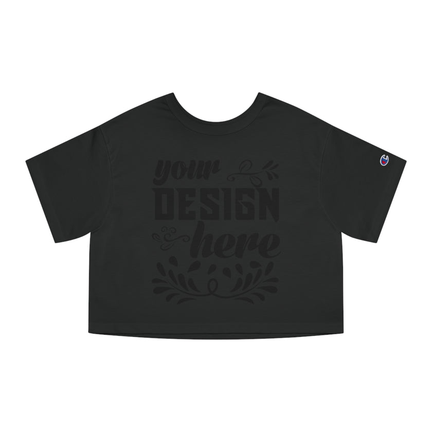 Customizable Champion T453W Womens Heritage Cropped T-Shirt Jersey