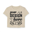 Customizable Womens Baby Tee Organic Cotton Slim Fit T Shirt