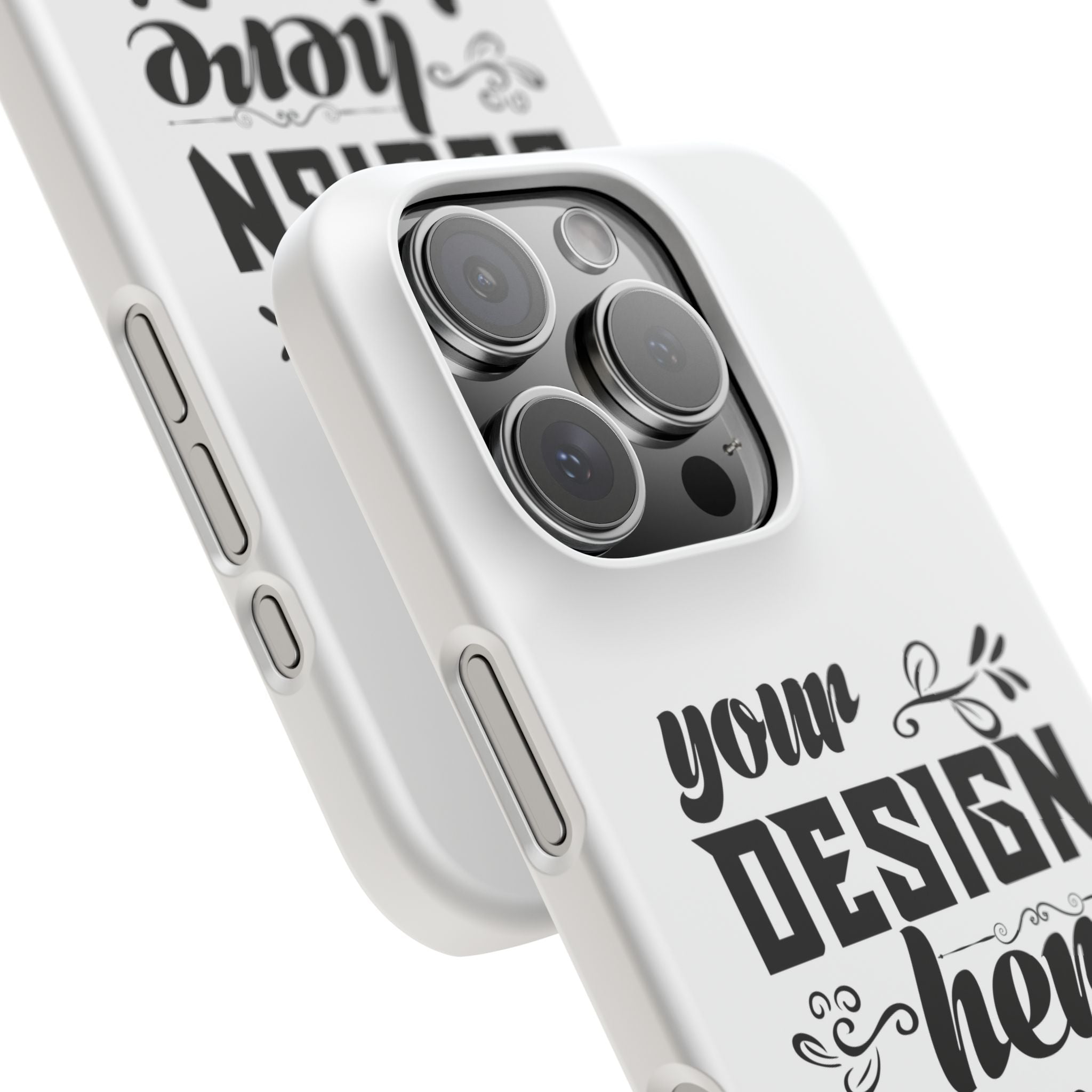 Customizable Snap Phone Case Slim Lightweight Polycarbonate Gloss Or Matte