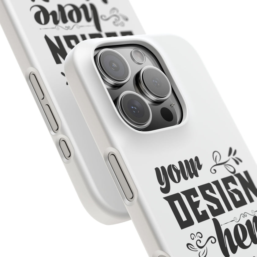 Customizable Snap Phone Case Slim Lightweight Polycarbonate Gloss Or Matte