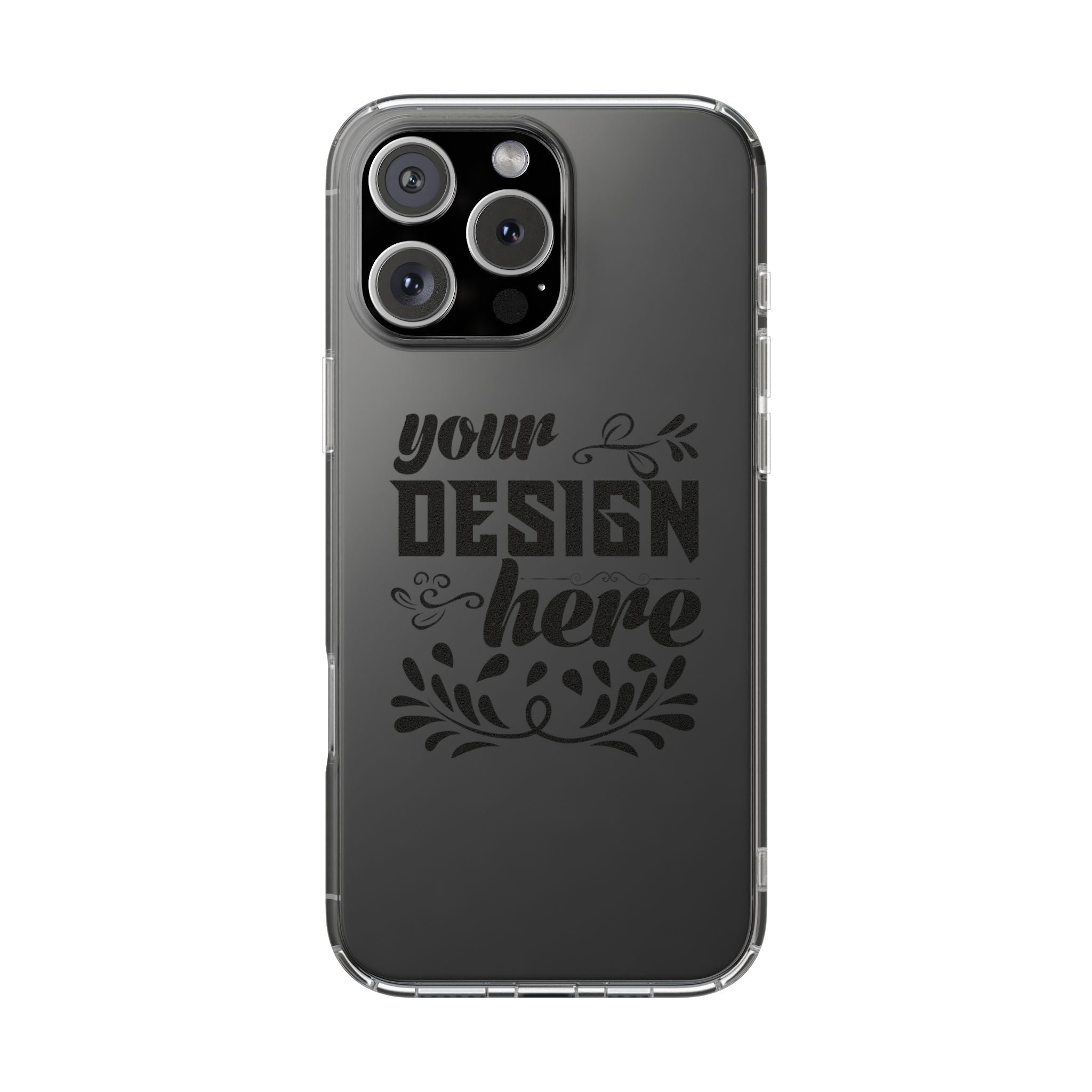 Customizable Clear Impact Resistant Phone Case With TPU Sides Wireless Ready