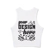 Customizable Bella+Canvas 1019 Womens Micro Rib Racer Tank Top Mid Length Fit