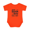 Customizable Infant Baby Rib Bodysuit Rabbit Skins 4400 Unisex