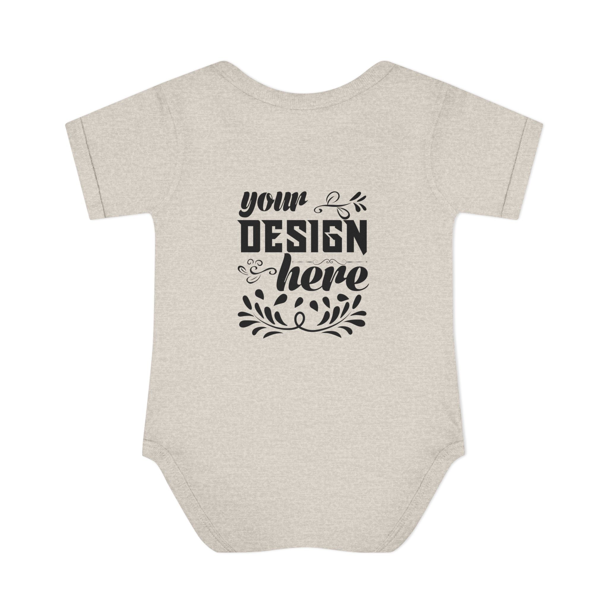Customizable Infant Baby Rib Bodysuit Rabbit Skins 4400 Unisex