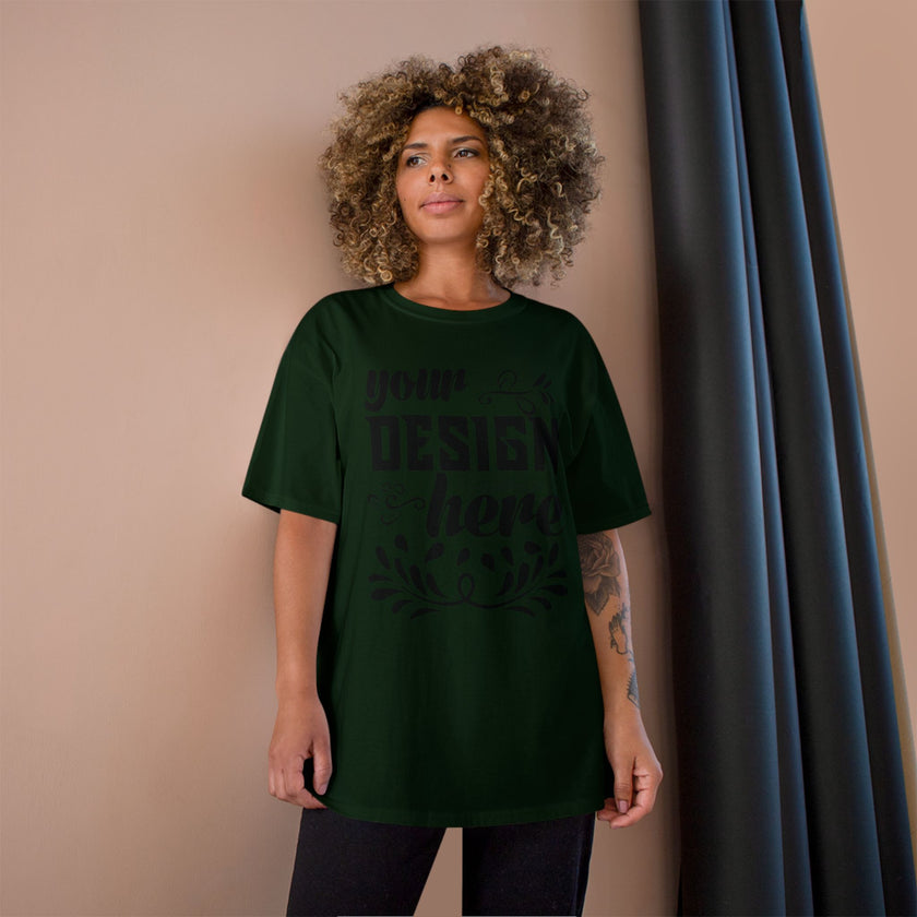 Customizable Champion T425 Unisex Cotton T-Shirt Classic Fit