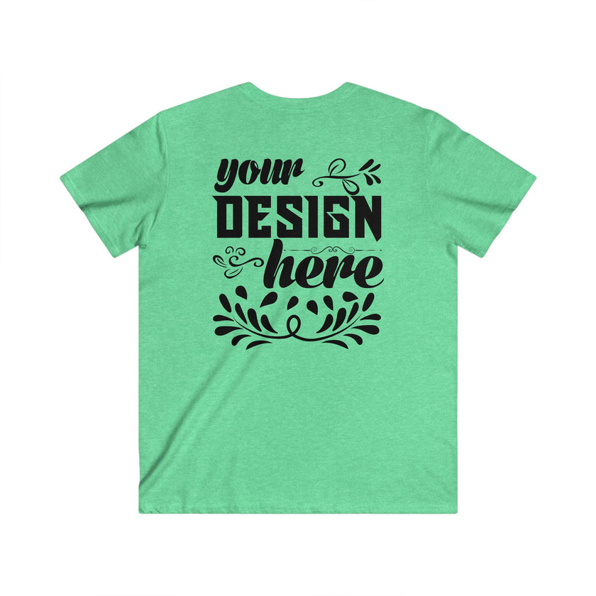 Customizable Gildan 64V00 Mens Fitted V Neck Short Sleeve Tee