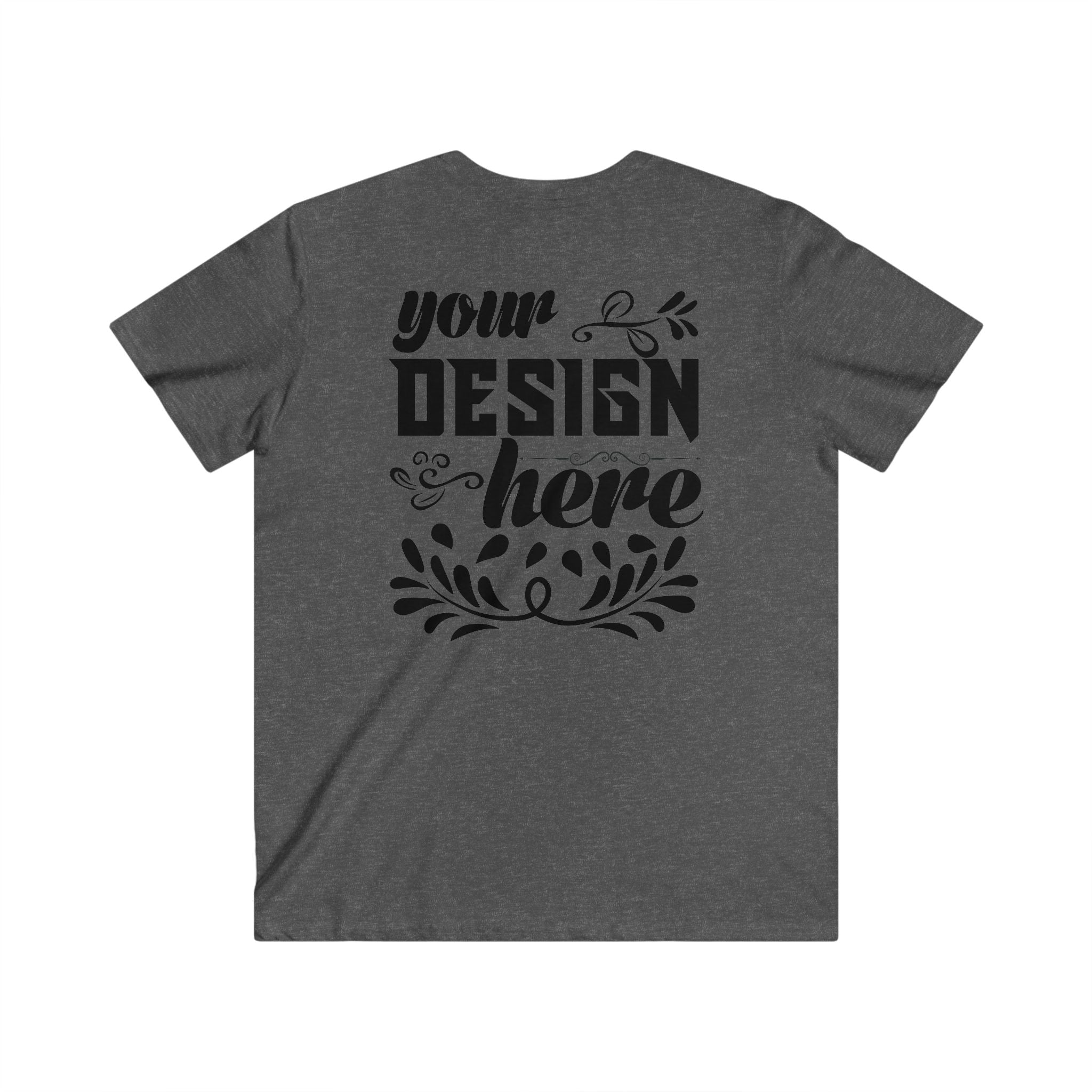 Customizable Gildan 64V00 Mens Fitted V Neck Short Sleeve Tee