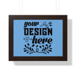 Customizable Framed Horizontal Poster on Matte Paper with Acrylic Cover