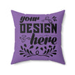 Customizable Faux Suede Square Pillow with Insert Double-Sided Print