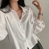 Nameria Cropped Collared Loose Fit Shirt