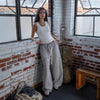 Nameria Unisex Wide Leg Sweatpants Mid Waist