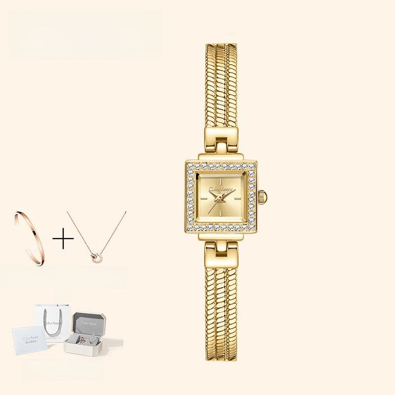 Nameria Square Quartz Bracelet Watch 20mm Dial 30m Waterproof