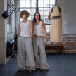 Nameria Unisex Wide Leg Sweatpants Mid Waist