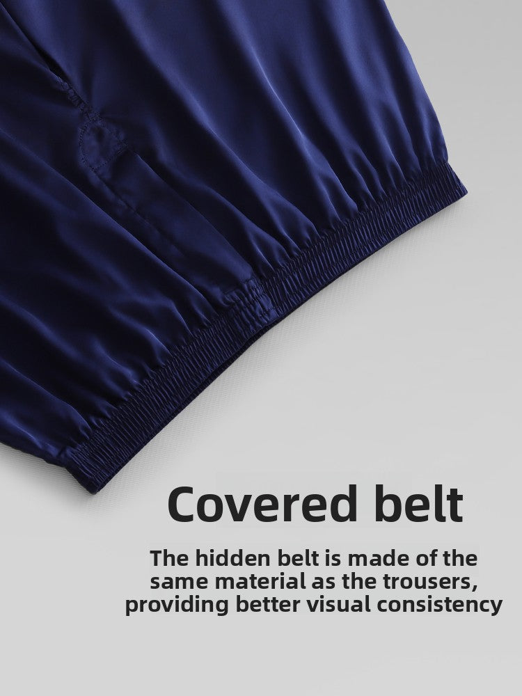 Nameria Ice Silk Boxer Briefs Mid Waist Seamless Solid Color