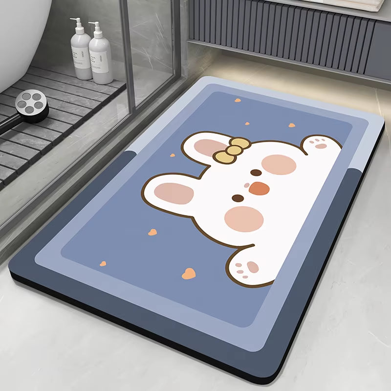 Nameria Quick Dry Diatom Bath Mat – Non Slip Absorbent Floor Mat