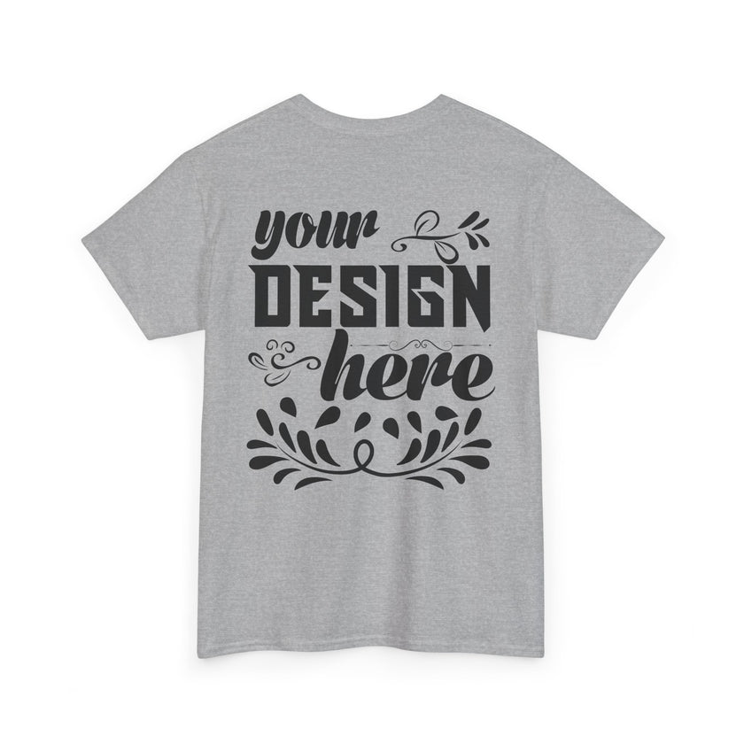 Customizable Gildan 5000 Unisex Heavy Cotton T-Shirt Classic Fit