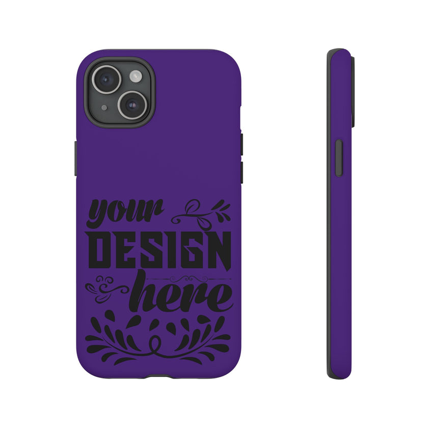 Customizable Tough Dual Layer Phone Case Polycarbonate TPU Liner Protective