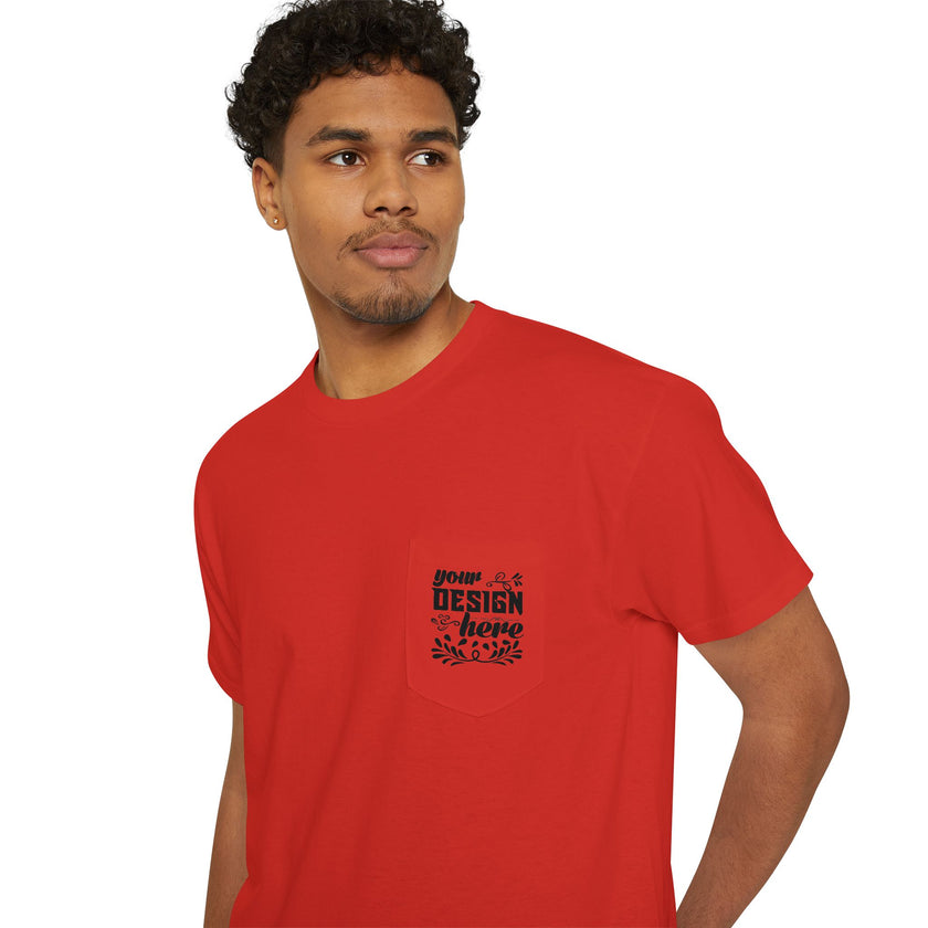 Customizable Gildan 5300 Unisex Heavy Cotton Pocket T-Shirt