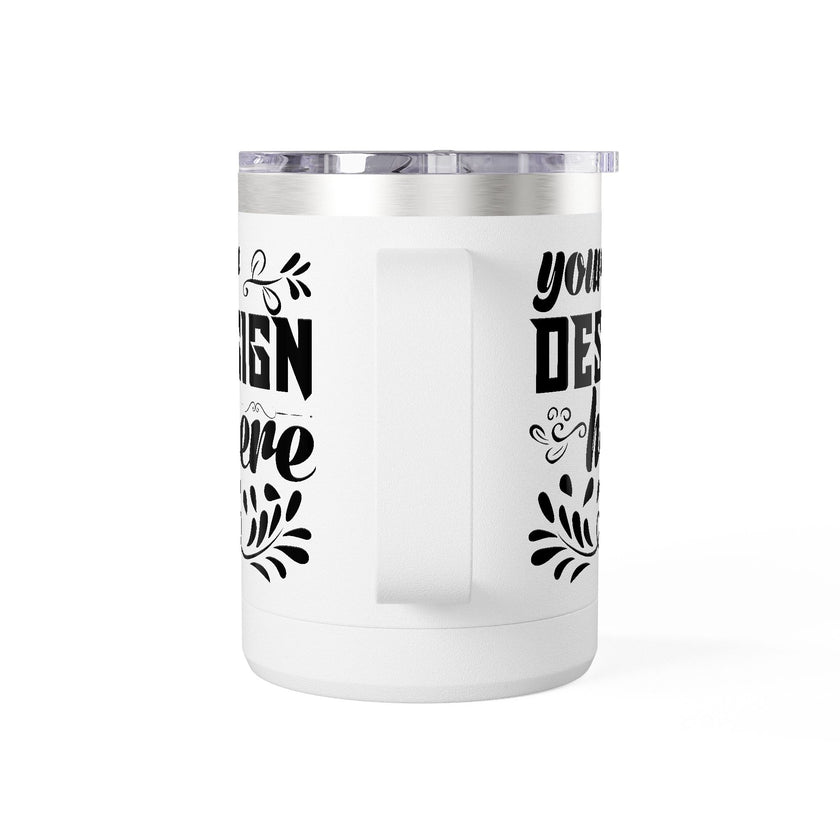 Customizable Polar Camel 15oz Stainless Steel Coffee Mug Tumbler Lid