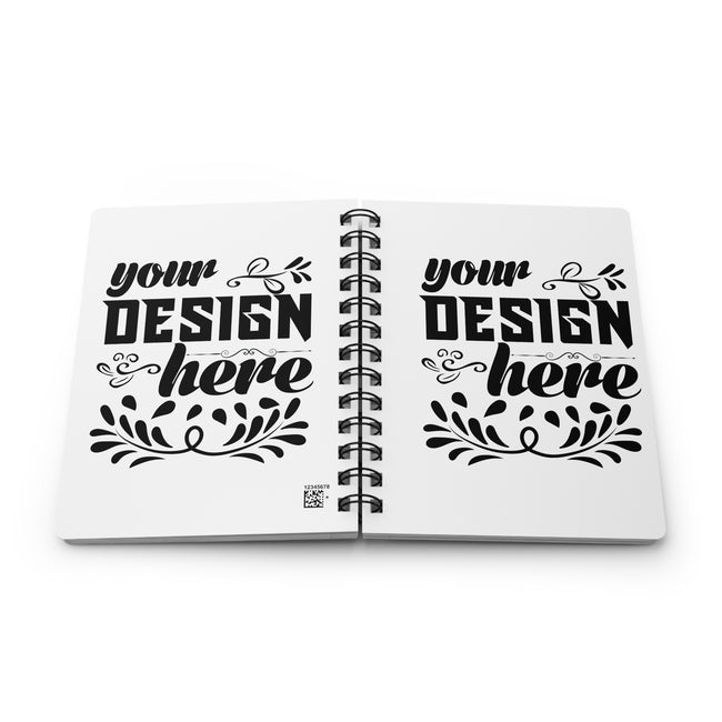 Customizable Spiral Bound Journal 150 Lined Pages 5x7 Glossy Cover