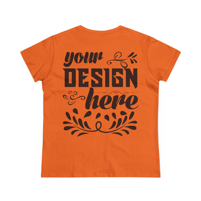 Customizable Gildan 5000L Womens Midweight Cotton Short Sleeve T-Shirt